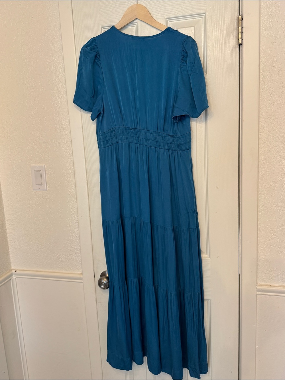 Quince Tiered Silk Maxi Dress - Picture 3 of 7